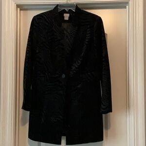 Chico's Black Textured Blazer